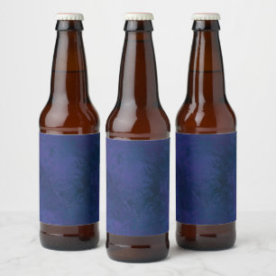 blue beer bottle label