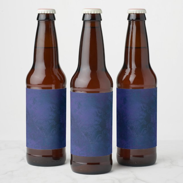 blue beer bottle label (Bottles)