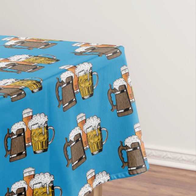 Blue Beer Tablecloth (In Situ)