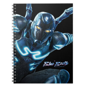 Blue Beetle Leaping Character Art Notebook