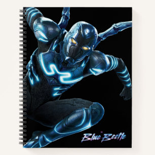Blue Beetle Leaping Character Art Notebook