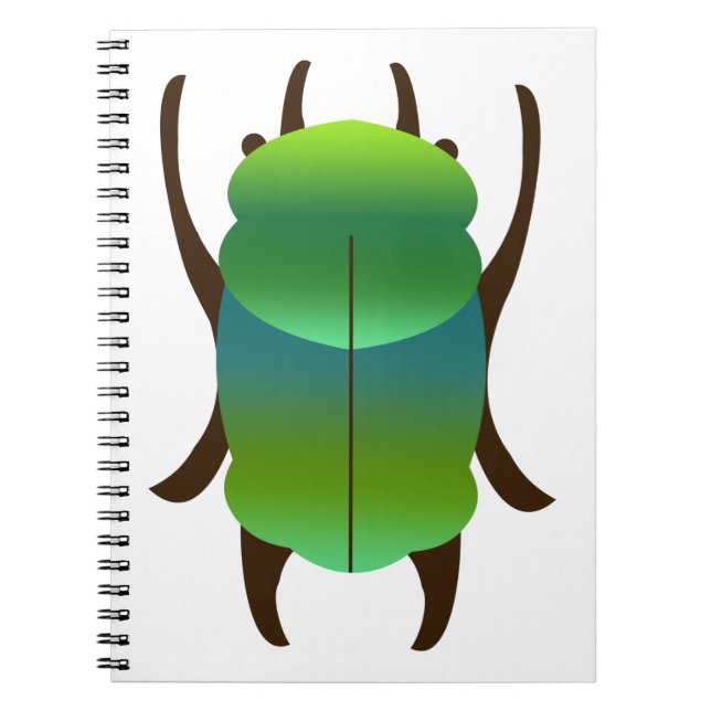 Blue beetle notebook (Front)
