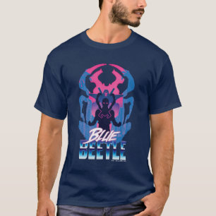 Blue Beetle Retrowave Versus Graphic T-Shirt