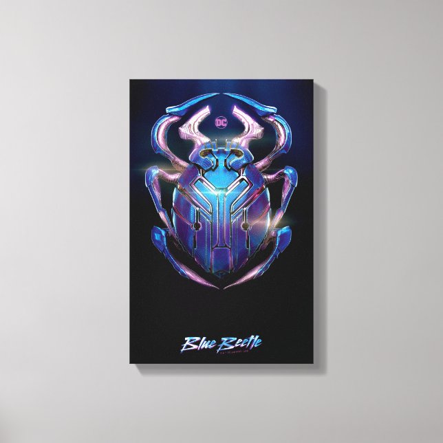 Blue Beetle Scarab Theatrical Poster Canvas Print (Front)