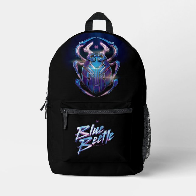 Blue Beetle Scarab Theatrical Poster Printed Backpack (Front)