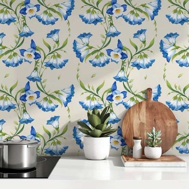 Blue Bell Floral Elegance  Wallpaper (Creator Uploaded)