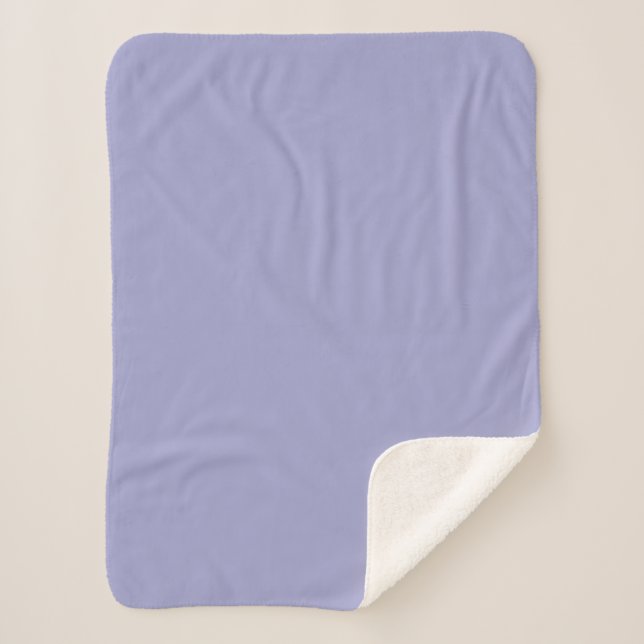 Blue bell (solid colour)  sherpa blanket (Front)