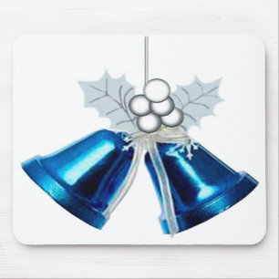 Blue Bells And White Holly Mousepad