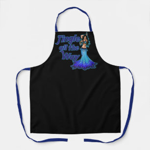 Blue belly dancer apron