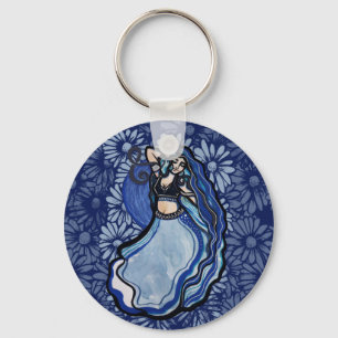 Blue Belly Dancer                  Key Ring