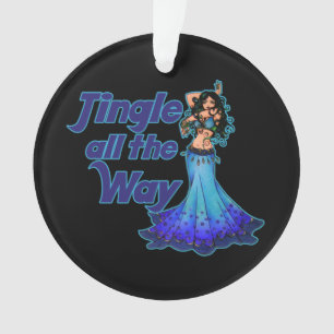 Blue belly dancer ornament