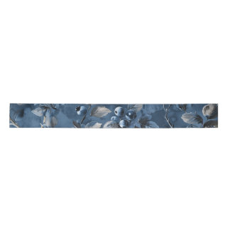 Blue berries Fruit Vintage Inspired Satin Ribbon
