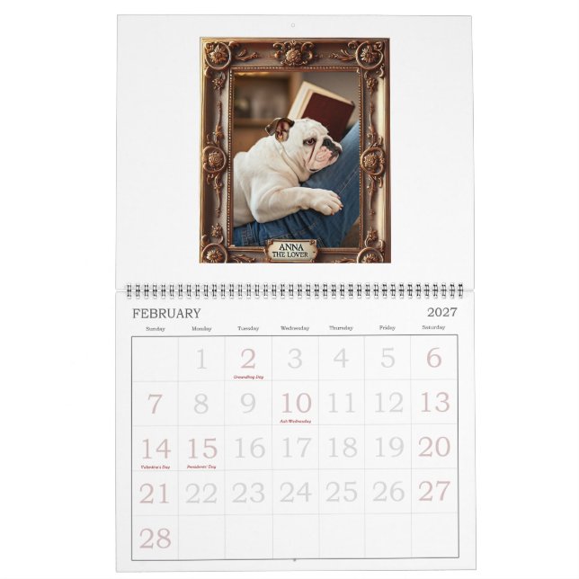 Blue Berry Bottom Doggone Good Days Calendar (Feb 2027)