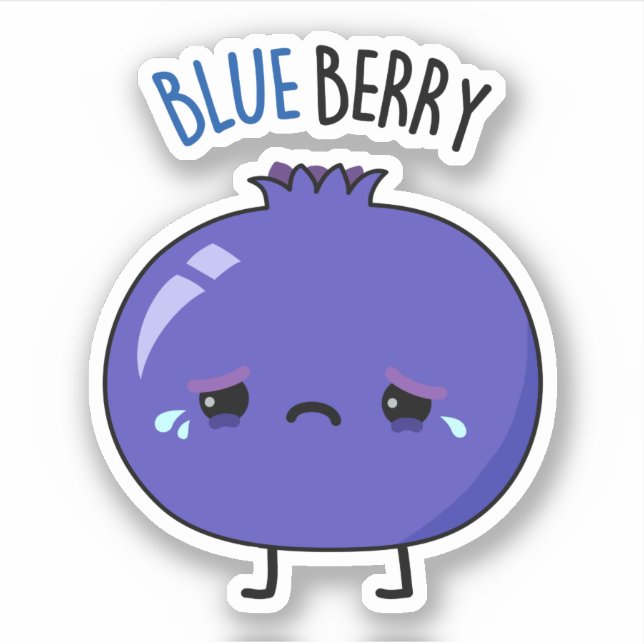 Blue Berry Funny Blueberry Pun  (Front)