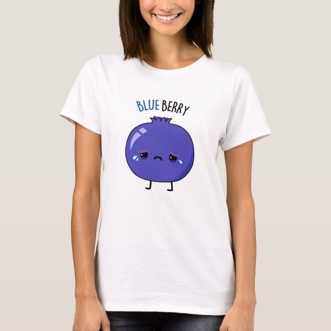 Blue Berry Funny Blueberry Pun  T-Shirt (Front)