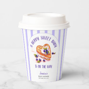 Blue Berry Sweet Fall Baby Shower Paper Cups