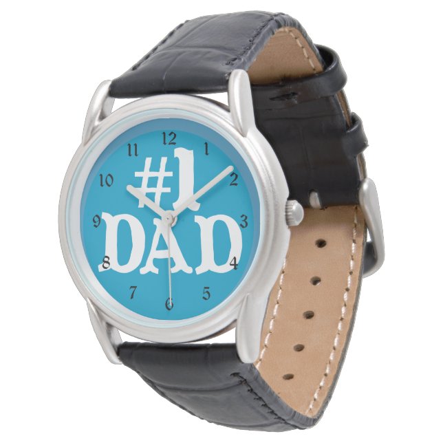 Blue Best Dad Watch (Angled)