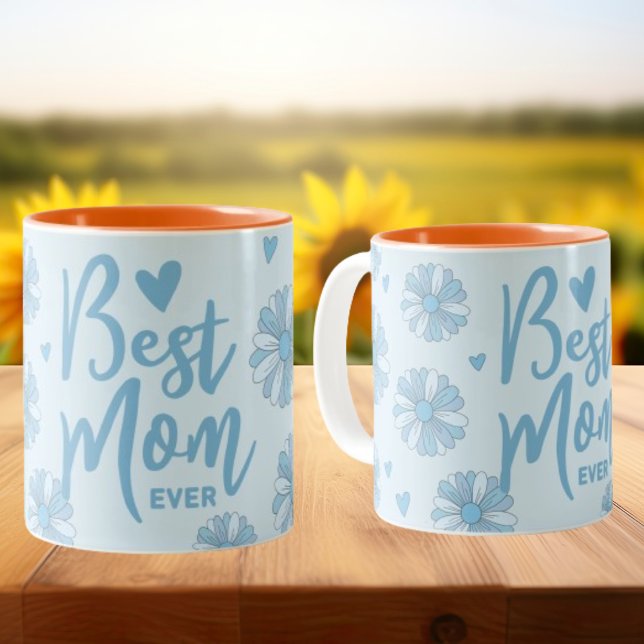 Blue Best Mum Ever Mother's Day Mug (Creator Uploaded)