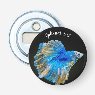 Blue Betta Fighting Fish Bottle Opener