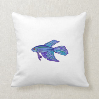 Blue Betta Fish Cushion