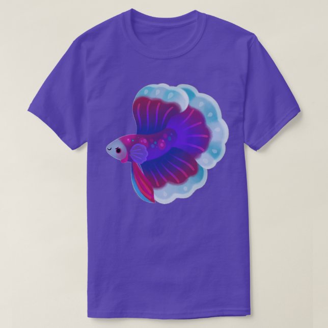 Blue Betta T-Shirt (Design Front)