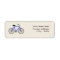 Blue Bicycle Address Label