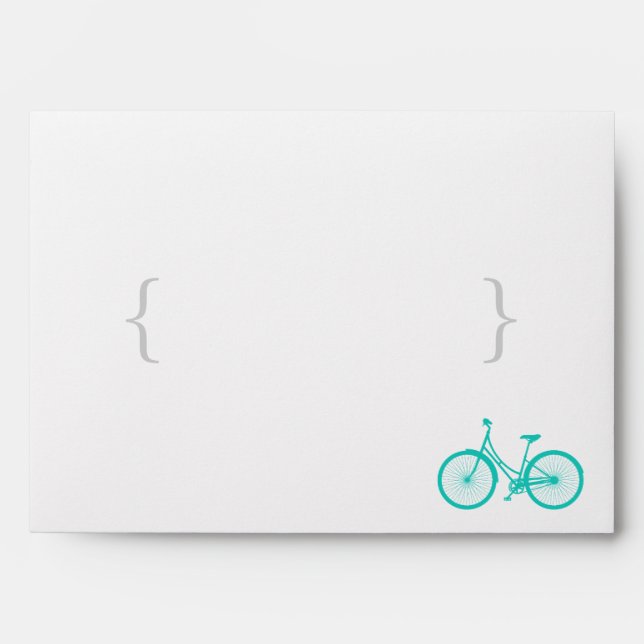 Blue Bicycle and Chevron Mailing Envelope (Front)