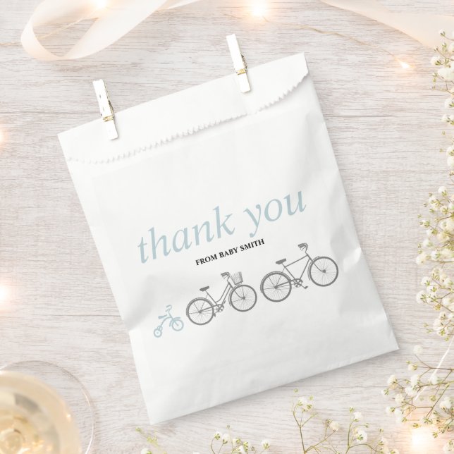 Blue Bicycle Favour Bags (Clipped)