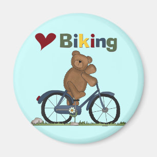 Blue Bicycle I Love Biking Tshirts and Gifts Magnet
