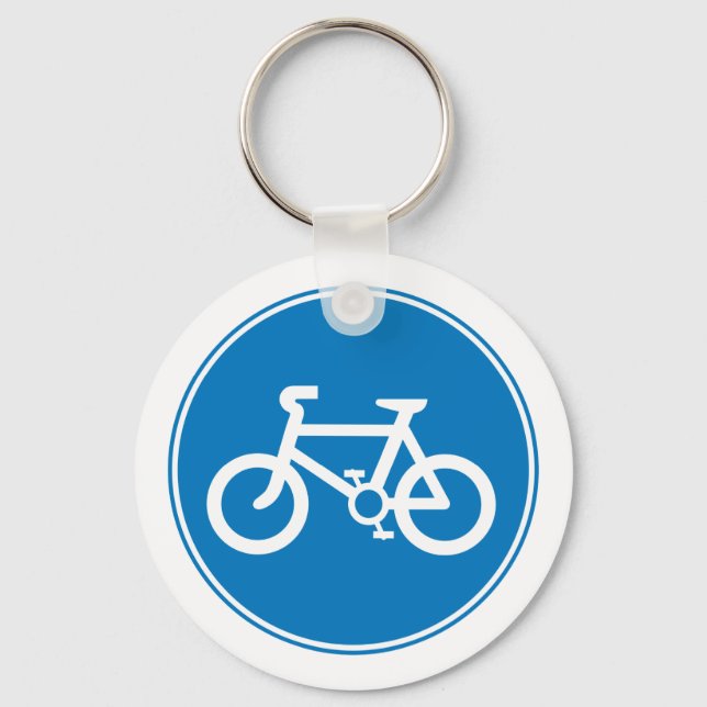 Blue Bicycle Key Chain (Front)