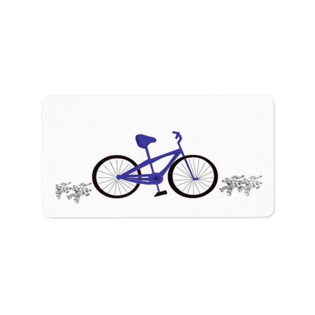 Blue Bicycle Label (Front)