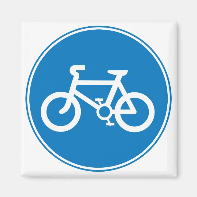 Blue Bicycle Magnet (Front)