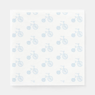 Blue Bicycle Napkin