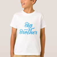 Blue Big Brother sibling Typography