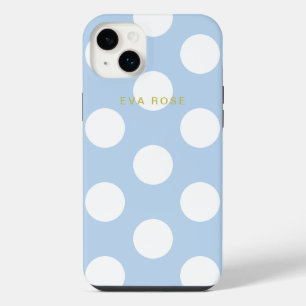 Blue Big Polka Dots iPhone 7+ Case