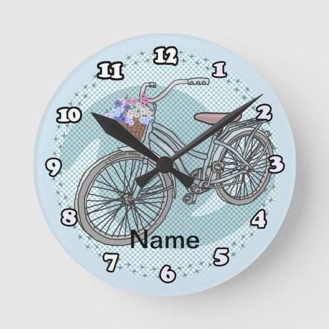 Blue Bike  Clock (Front)