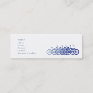 Blue Bike - Skinny Mini Business Card