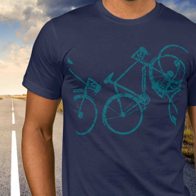 Blue Bikes Cool Biking Inspired  T-Shirt (Creator Uploaded)