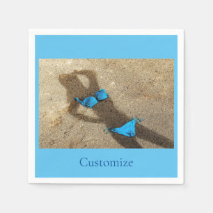 Blue Bikini Beach Sand Thunder_Cove Napkin