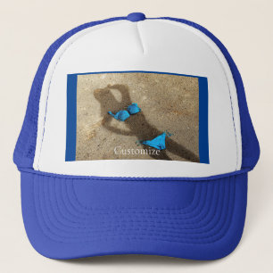 Blue Bikini Beach Sand Thunder_Cove Trucker Hat