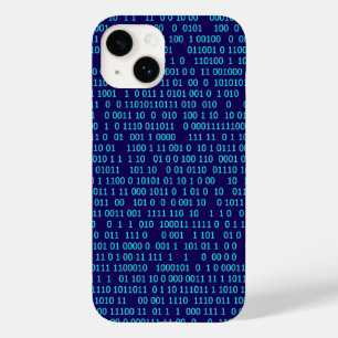 Blue Binary Numeral System Case-Mate iPhone 14 Case