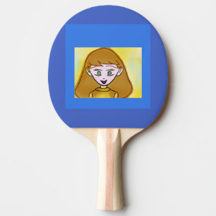 Blue Bingo Anime Ping Pong Paddle