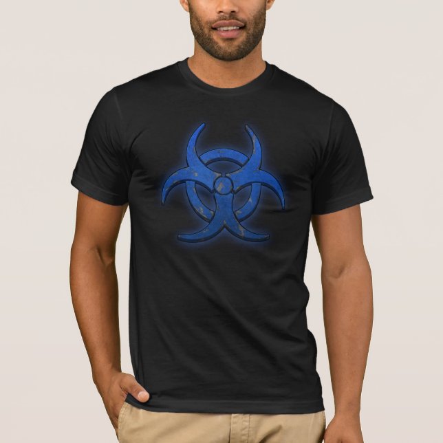 Blue Biohazard T-Shirt (Front)