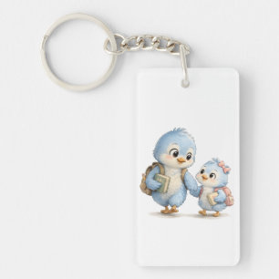 Blue Bird Brother Acrylic Keychain