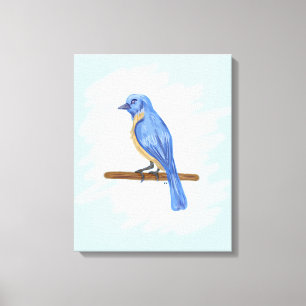 Blue Bird Canvas Print