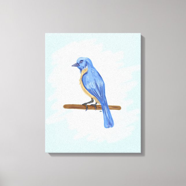 Blue Bird Canvas Print (Front)