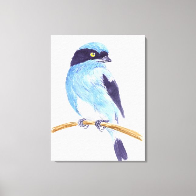 Blue bird canvas print (Front)