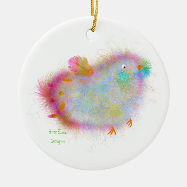 Blue Bird Christmas Ornament (Front)
