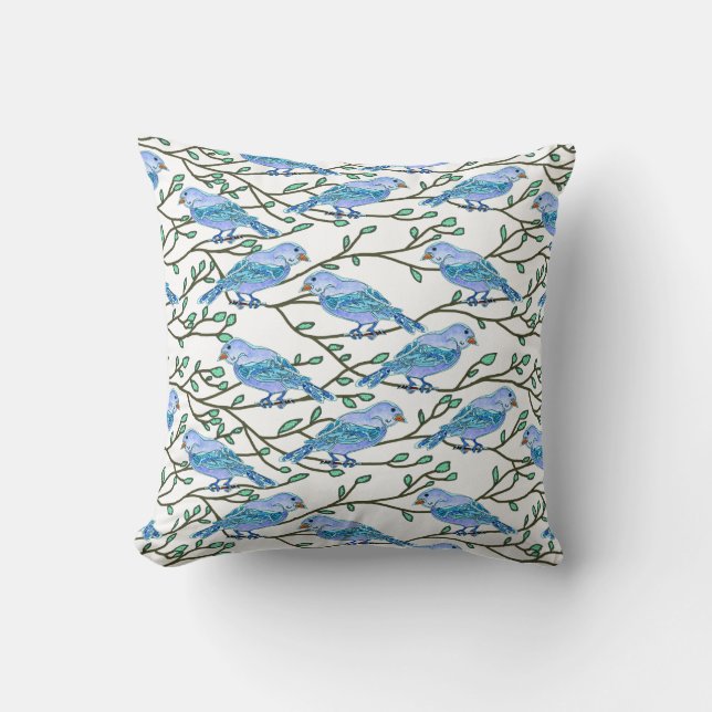 Blue Bird Conference Cushion (Front)