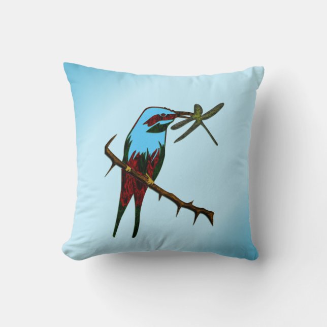 Blue Bird Cushion (Front)